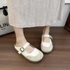 Damen Mules mit modischem Riemchen und komfortablem Fußbett EB