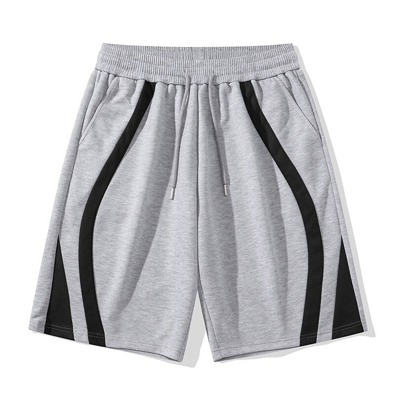 Herren Sportliche Shorts mit elastischem Bund und seitlichen Kontraststreifen
