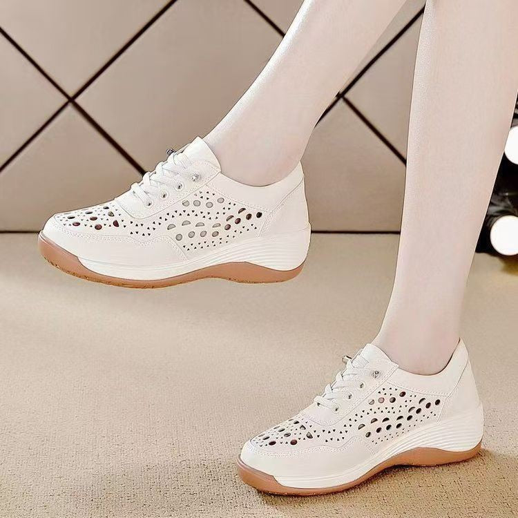 Damen Luftige Sneakers mit modischen Lochmustern und bequemer Dämpfung R&B