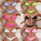 Damen Triangel-Bikini mit modernem Design und kontrastierenden Details R&B