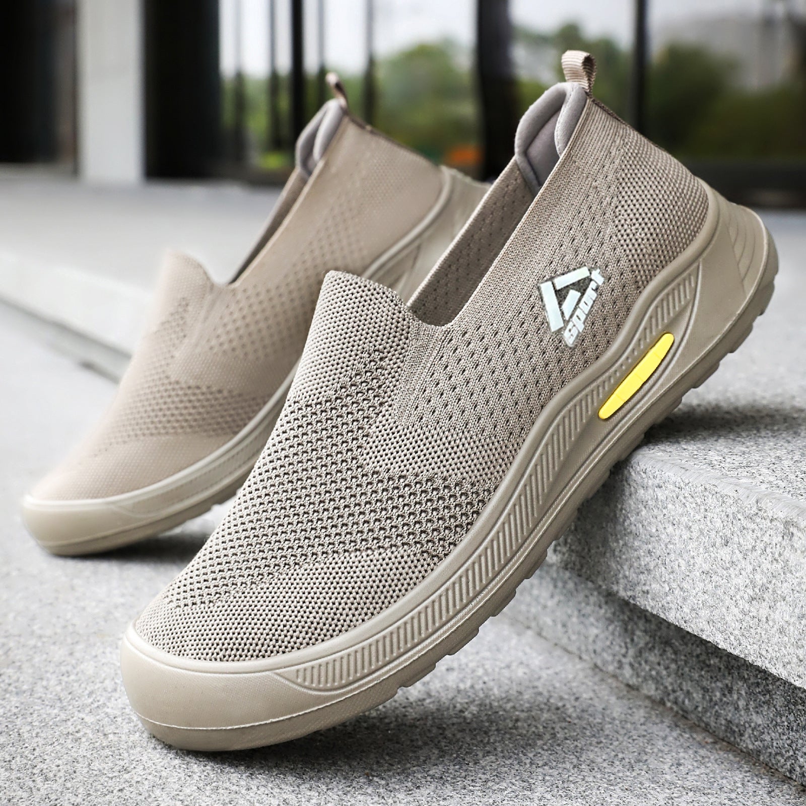 Damen Elastische Slip-On Sportschuhe R&B
