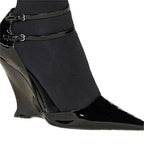 Damen Wedge-Pumps mit dekorativem Riemendesign R&B
