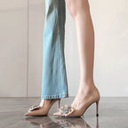 Damen spitze High Heel Pumps mit funkelnder Applikation R&B