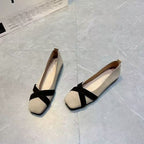 Damen elegante Ballerinas mit modischem Kreuzriemen R&B