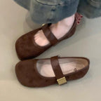 Damen elegante Mary Jane Ballerinas mit komfortablem Riemchen R&B