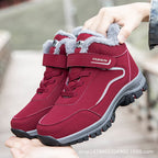Damen Warm gefütterte Outdoor-Wanderschuhe mit verstellbarem Klettverschluss R&B