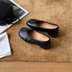 Damen Elegante und bequeme Ballerinas aus hochwertigem Leder R&B