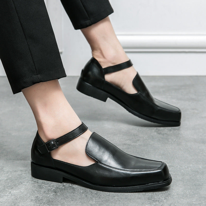 Damen Elegante Lederschuhe mit praktischem Schnallenverschluss R&B