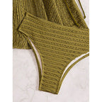 Damen Tankini-Set mit verstellbaren Trägern und elegantem Wickeldetail R&B