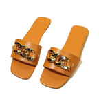 Damen Elegante Sandalen mit modischem Kettenakzent R&B