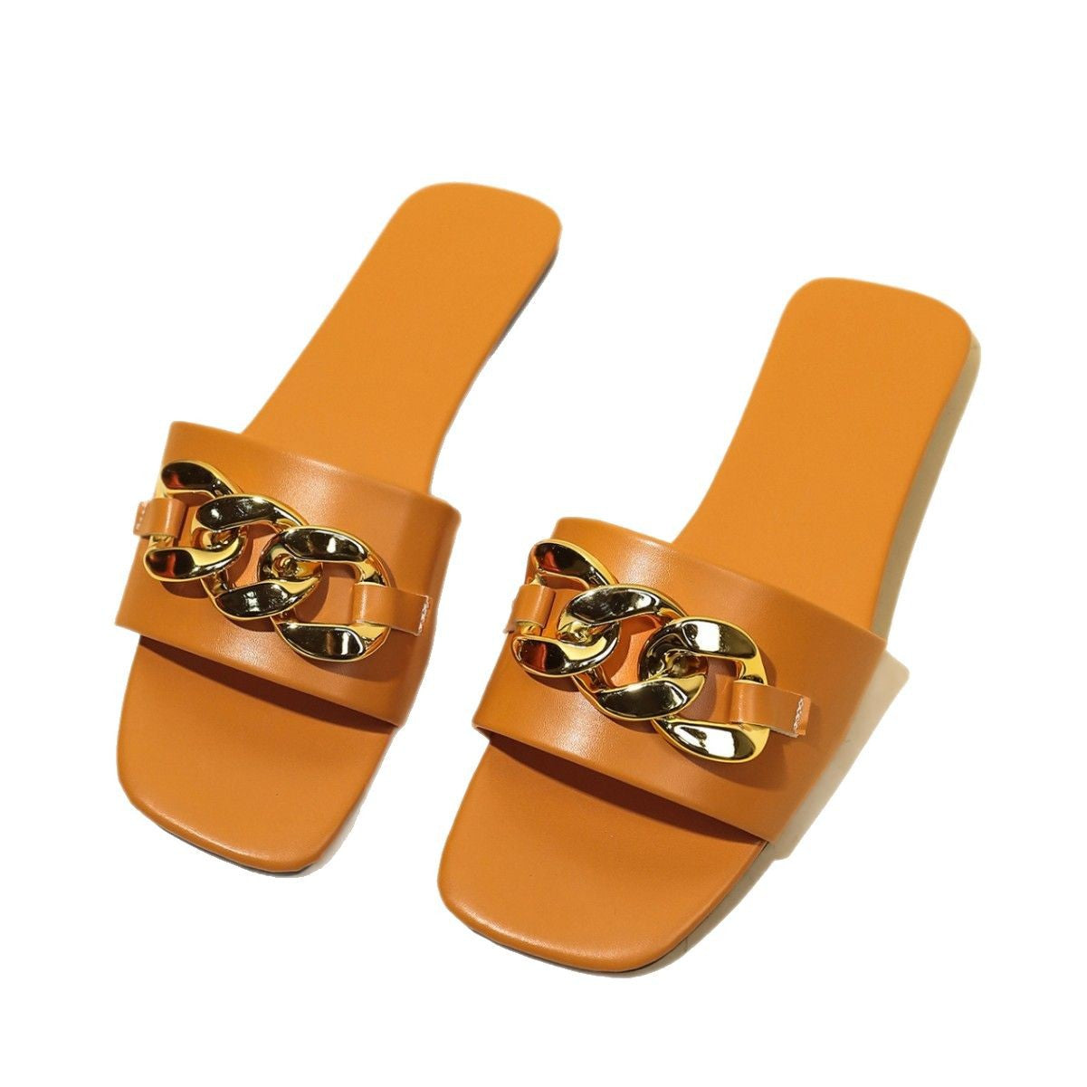 Damen Elegante Sandalen mit modischem Kettenakzent R&B
