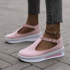 Damen Bequeme und modische Mary Janes mit verstellbarem Riemen