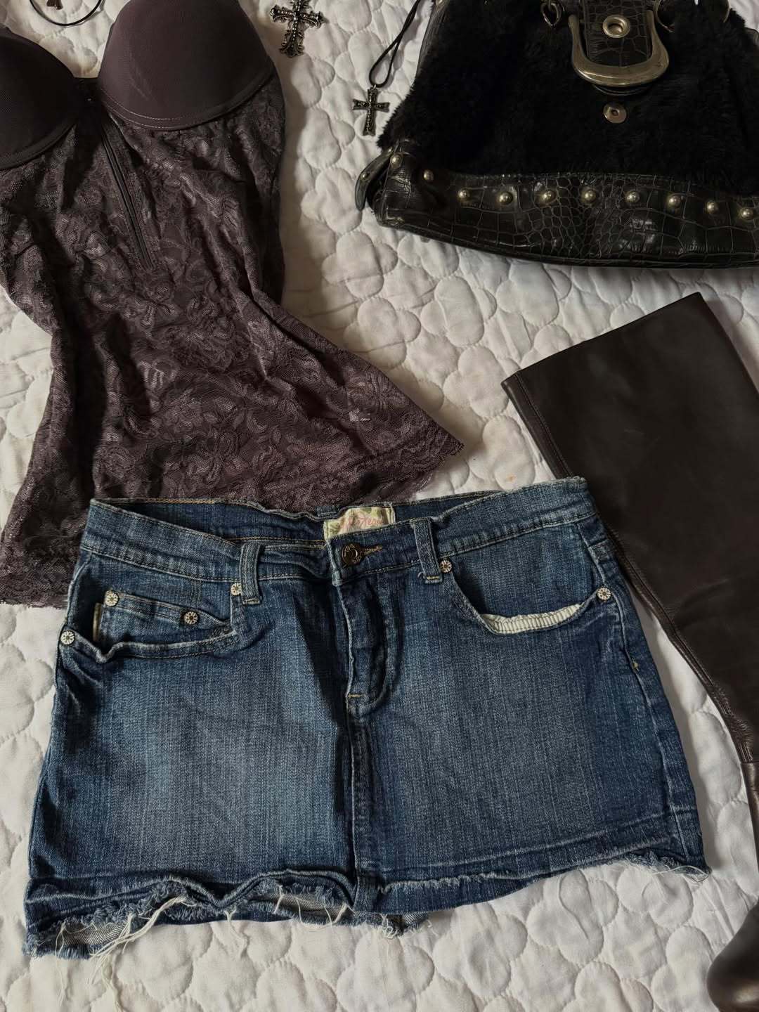 Damen Jeans-Shorts im Vintage-Stil R&B