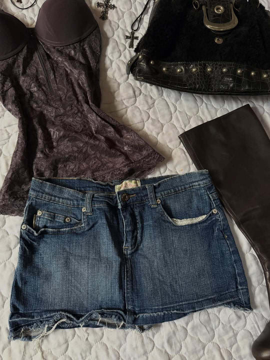 Damen Jeans-Shorts im Vintage-Stil R&B