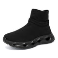 Damen Komfortable High-Top Sneakers aus atmungsaktivem Strick-