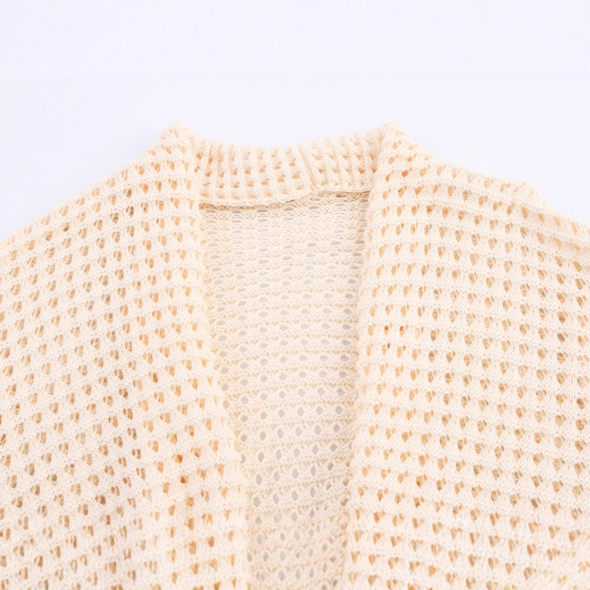 Damen Strickcardigan mit asymmetrischem Design und elegantem Taillengürtel R&B