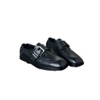 Damen elegante mokassins mit modischen Schnallen und perforierten Details R&B