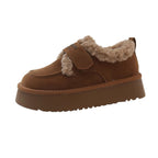 Damen Komfort-Sneaker mit kuscheligem Innenfutter und praktischem Klettverschluss R&B