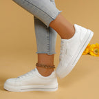Damen Sneakers mit modischem Sternenmotiv und dämpfender Sohle R&B