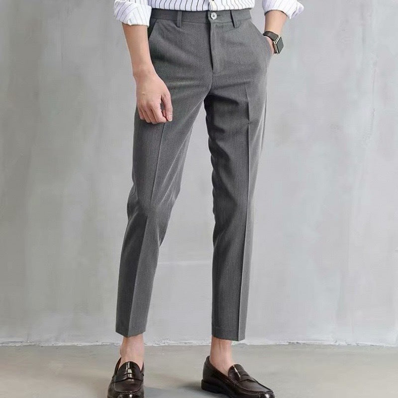 Herren klassische Chino-Hose mit eleganter Passform und subtilen Details R&B