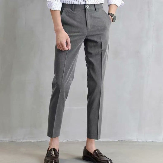 Herren klassische Chino-Hose mit eleganter Passform und subtilen Details R&B