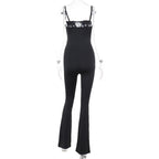 Damen Figurbetonter Jumpsuit mit raffinierter Schnürung R&B