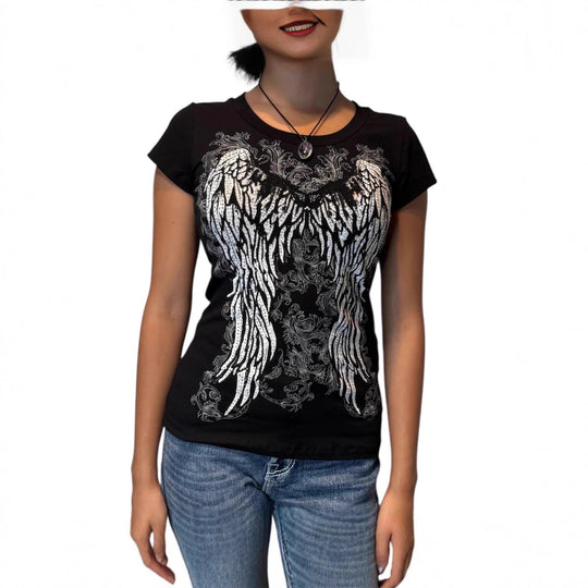 Damen T-Shirt mit Engelprint R&B