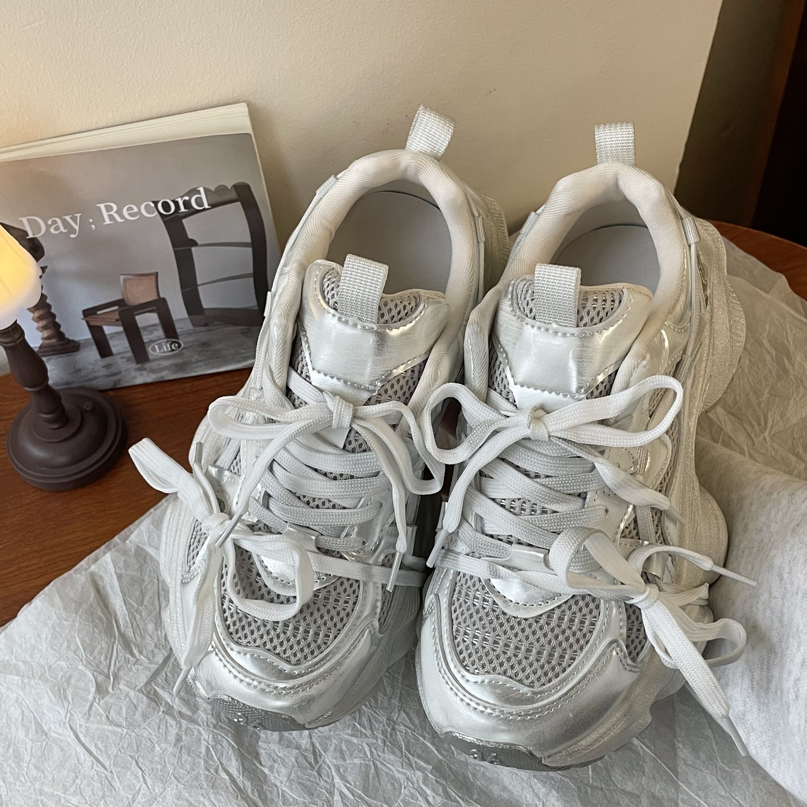 Damen Sportliche Chunky Sneakers R&B