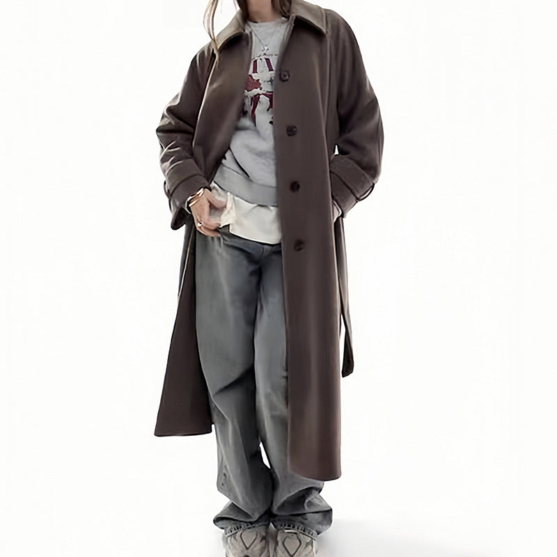 Damen Eleganter und hochwertiger Trenchcoat R&B