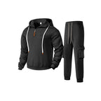 Herren sportlicher Jogginganzug mit modernem Reißverschluss und praktischen Taschen R&B