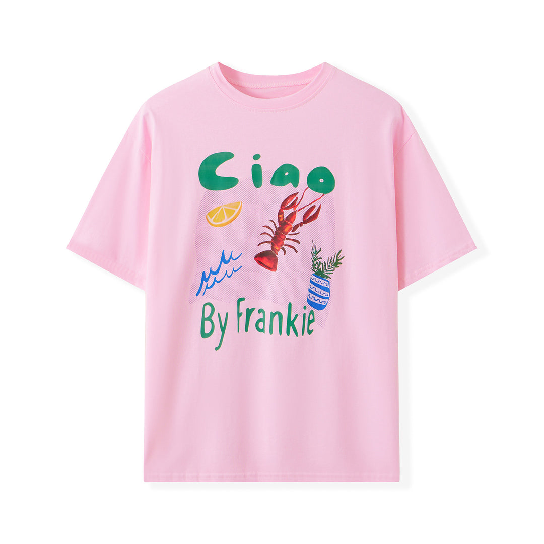 Damen T-Shirt mit künstlerischem Motiv im Vintage-Stil R&B
