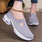 Damen Atmungsaktive Slip-On Sneakers mit elastischem Design und rutschfester Sohle