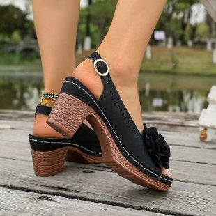 Damen Elegante und komfortable Slingback-Sandaletten R&B