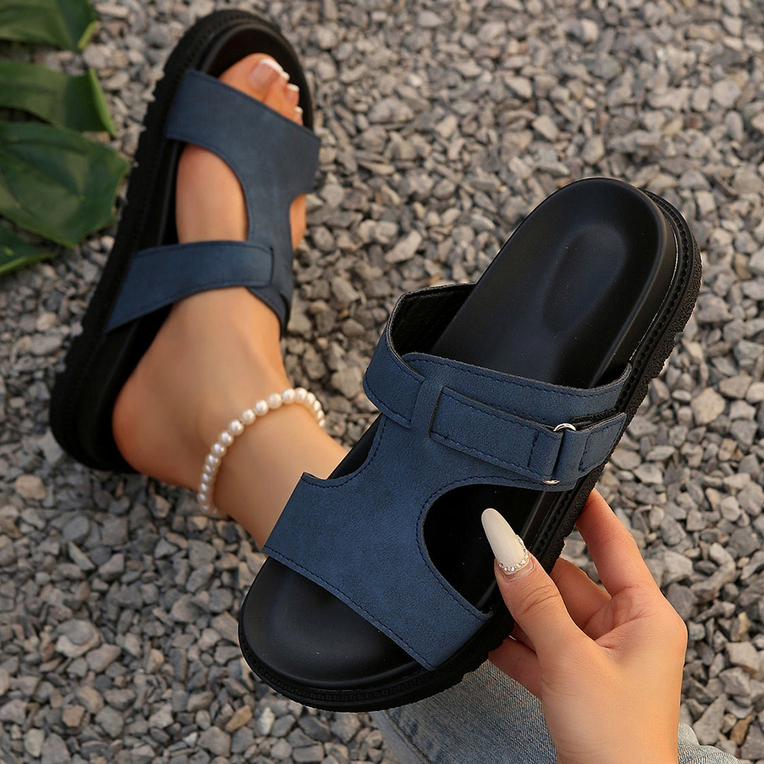 Damen modische Komfortsandalen mit verstellbarem Riemendesign R&B