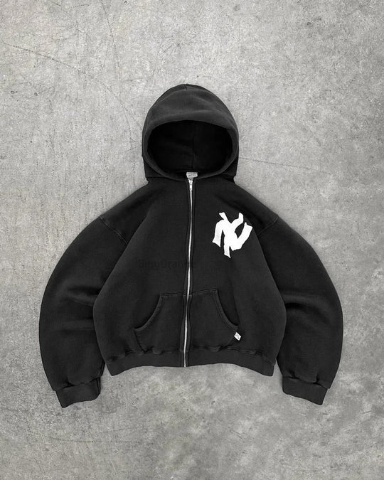 Damen lässiger Sweatshirt mit oversized Passform und großen Kapuze R&B
