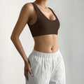 Damen Sport-Bustier mit bequemen breiten Trägern und elastischem Schnitt R&B