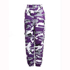 Damen Cargohose im modernen Camouflage-Design mit elastischem Bund und praktischen Taschen R&B