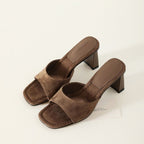 Damen Komfortable High Heel Mules R&B