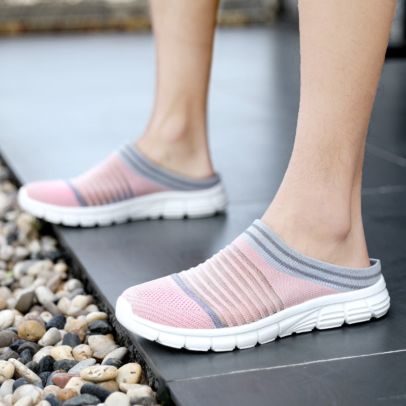 Damen Atmungsaktive Slip-On Sneakers mit elastischem Design und flexibler Sohle R&B