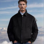 Herren Fleecejacke im sportlichen Stil mit praktischem Reißverschluss und seitlichen Taschen R&B