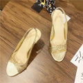 Damen elegante Slingback Sandaletten mit modischem Riemen R&B