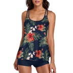 Damen sommerliches Tankini-Oberteil mit sportlichem Schnitt