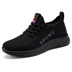 Damen Sportliche Sneaker mit elastischem Obermaterial und dämpfender Sohle R&B