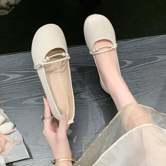 Damen Ballerinas mit eleganter Perlenapplikation und komfortablem Fußbett R&B