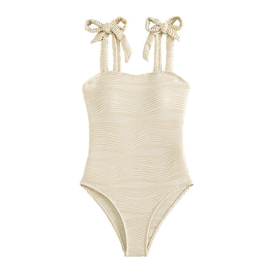 Damen Einteiliger Badeanzug mit eleganter Rüschendetail R&B