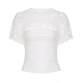 Damen Spitzenbluse mit weiten Ärmeln und elegantem Schnitt R&B