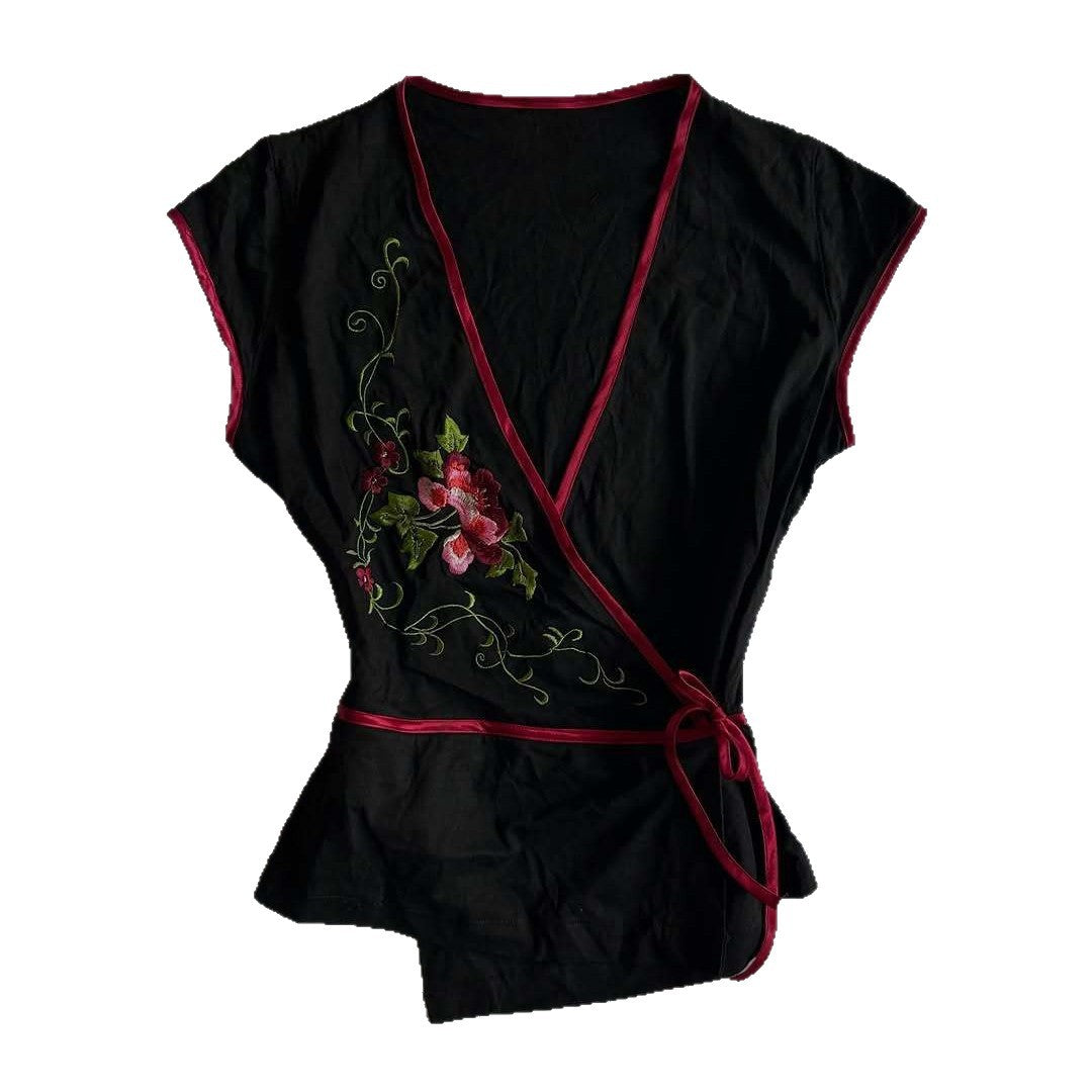 Damen Blusenkleid mit floralen Stickereien R&B