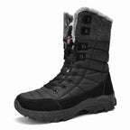 Damen Warm gefütterte Winterstiefel mit rutschfester Sohle und hohem Schaft R&B