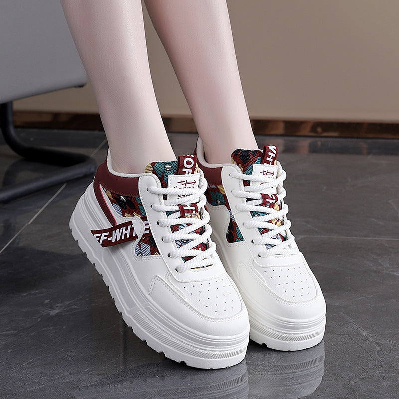 Damen modische Chunky Sneakers mit auffälligem Grafikdesign R&B