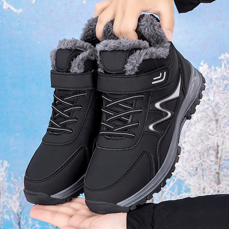 Damen Winterstiefel mit isolierendem Warmfutter und praktischem Klettverschluss R&B